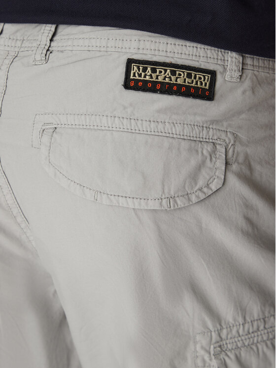 Napapijri Napapijri Stoffshorts Noto 2.0 NP0A4HOQ Grau Regular Fit
