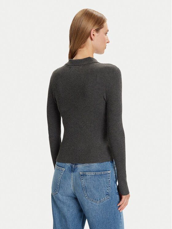 Vero Moda Vero Moda Sweter Siljerib 10336674 Szary Slim Fit