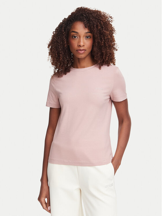 Guess Guess Тишърт V6RI07 J1314 Розов Regular Fit
