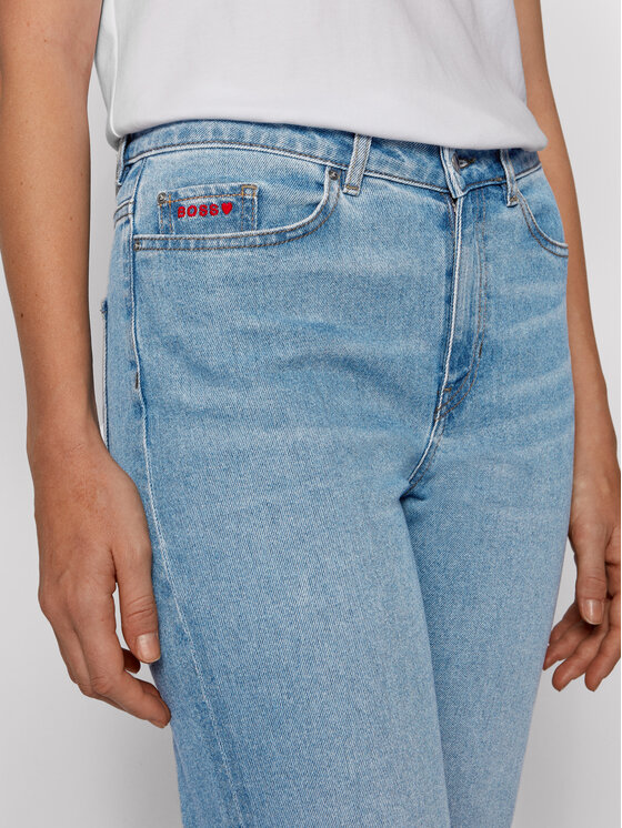 BOSS Boss Jeans Straight Crop Vd 50452525 Blu Regular Fit