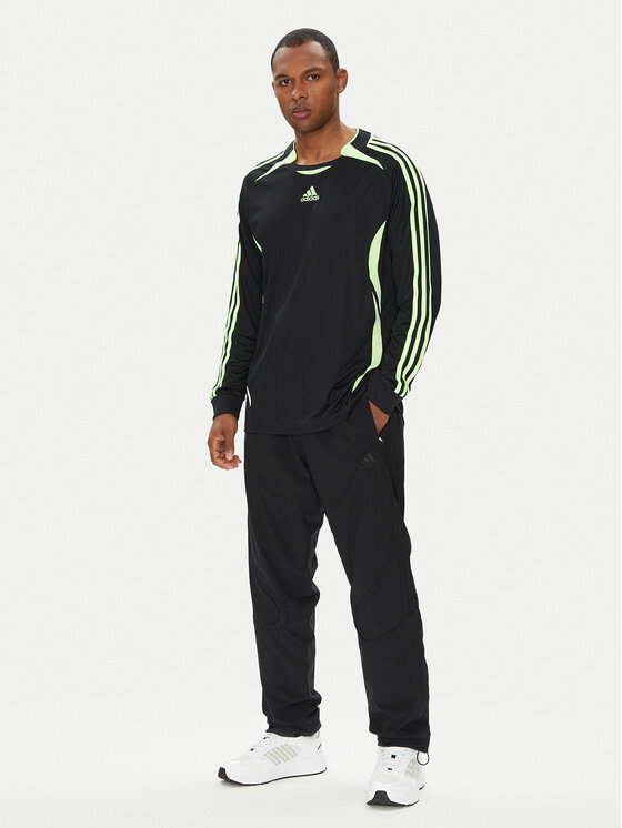 adidas adidas Majica z dolgimi rokavi Teamgeist adicolor JW5908 Črna Loose Fit