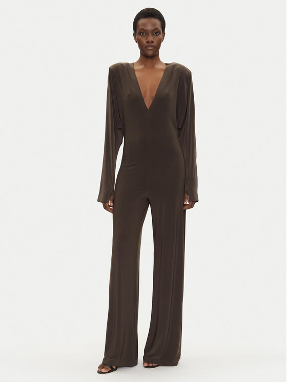 NORMA KAMALI NORMA KAMALI Kombinezon KK424JPLG63823 Brązowy Regular Fit