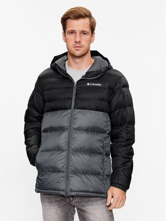 Kurtka zimowa Columbia, Rozmiar XL, Szara, Buck Butte Insulated Hooded Jacket