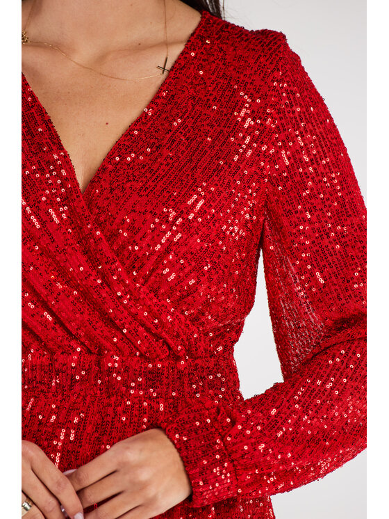 Awama Awama Abito da sera A565 Rosso Basic Fit