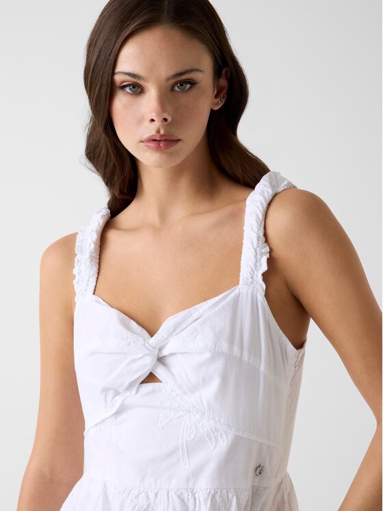Guess Guess Sukienka codzienna 182534 Biały Classic Fit