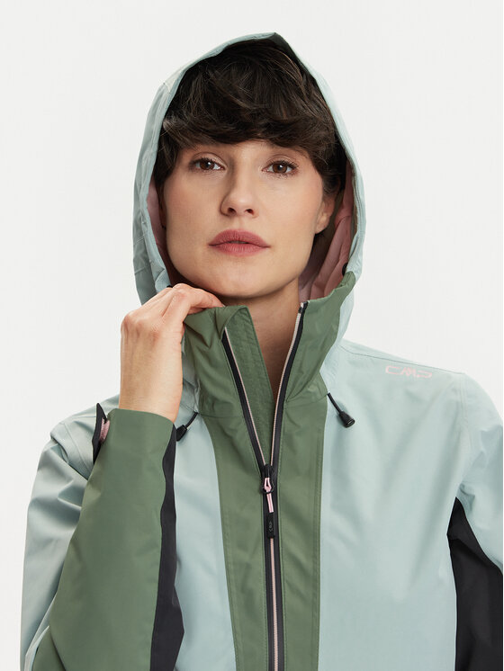 CMP CMP Vodootporna jakna 34Z6526 Zelena Regular Fit