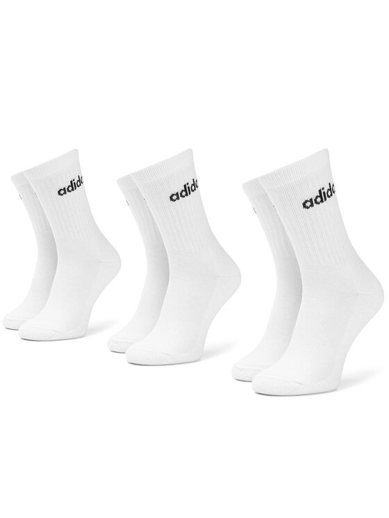 adidas Lot de 3 paires de chaussettes hautes homme CF3388 r.43 46 Blanc