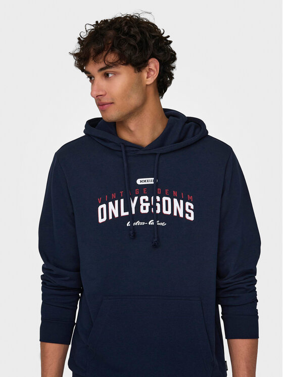 Only & Sons Only & Sons Bluza Lenny 22028594 Granatowy Regular Fit