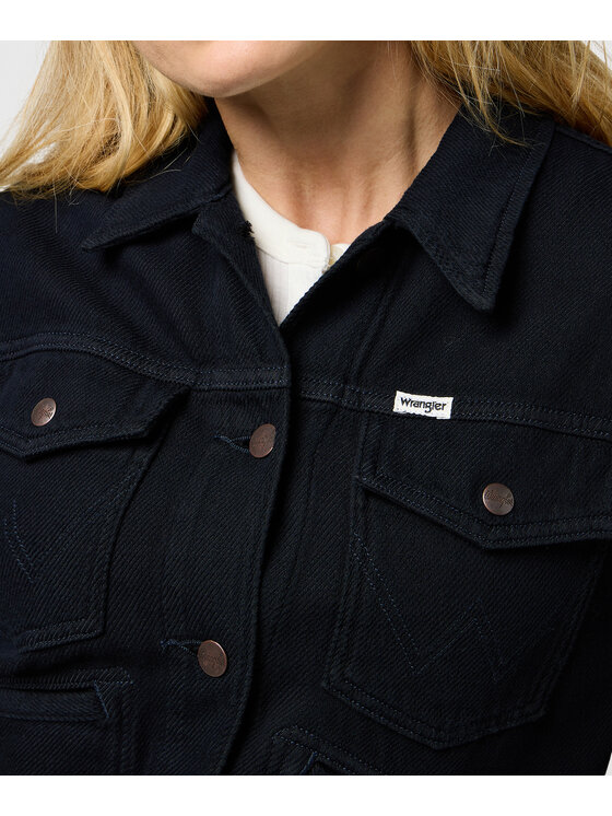 Wrangler Wrangler Kurtka jeansowa 112370807 Czarny Regular Fit