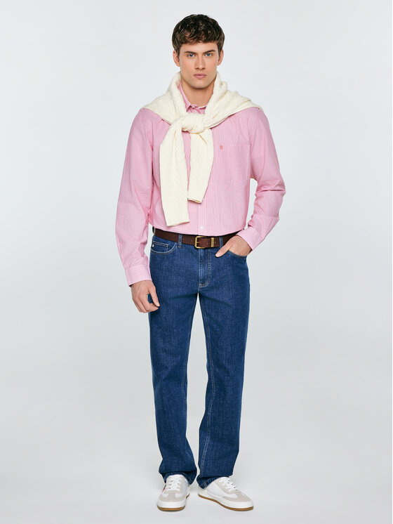 BIG STAR BIG STAR Koszula COSISER Czerwony Basic Fit