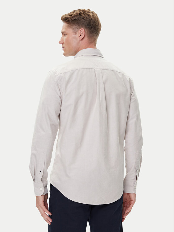 Tommy Hilfiger Tommy Hilfiger Koszula Solid Heritage MW0MW35774 Beżowy Regular Fit