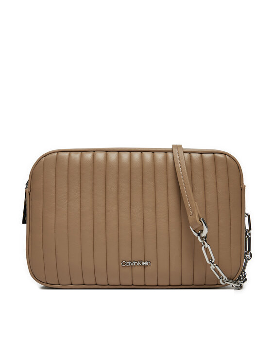 Calvin Klein Calvin Klein Kabelka Mini Line Quilt Camera Bag K60K613078 Hnedá