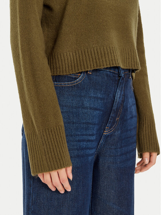 Brave Soul Brave Soul Rollkragenpullover LK-230PEBBLEA Khakifarben Regular Fit