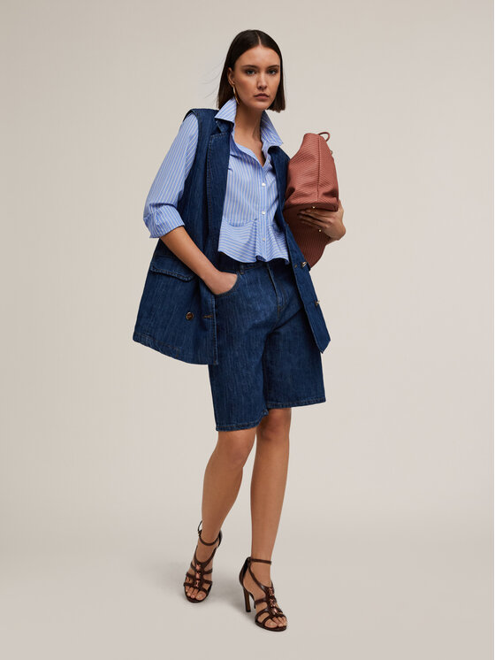 Motivi Motivi Giacca di transizione L401W000025N024 Blu Over Fit