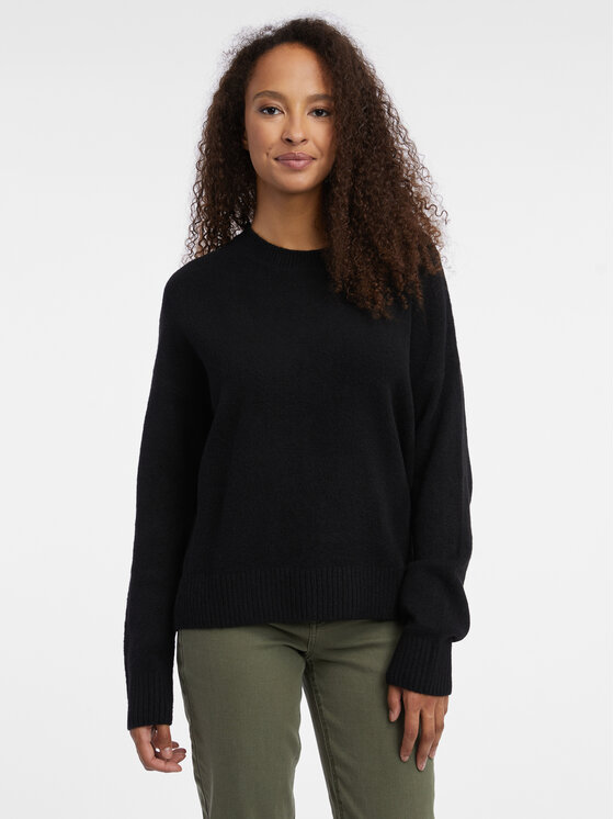 Orsay Orsay Sweter 507510660000__S Czarny Regular Fit