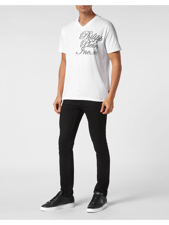PHILIPP PLEIN PHILIPP PLEIN T-Shirt 9929 Biały Regular Fit