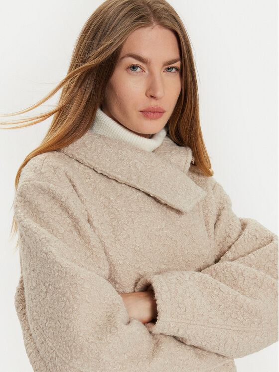 Gina Tricot Gina Tricot Зимно палто 24039 Бежов Oversize