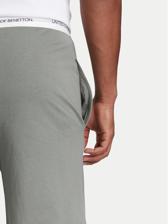 United Colors Of Benetton United Colors Of Benetton Kratke pidžama hlače 30964900D Siva Regular Fit