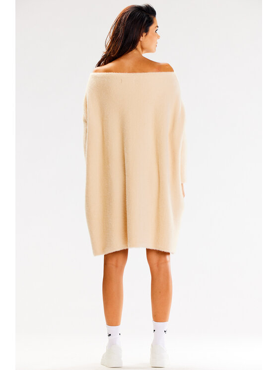 Awama Awama Svetr A618 Béžová Basic Fit