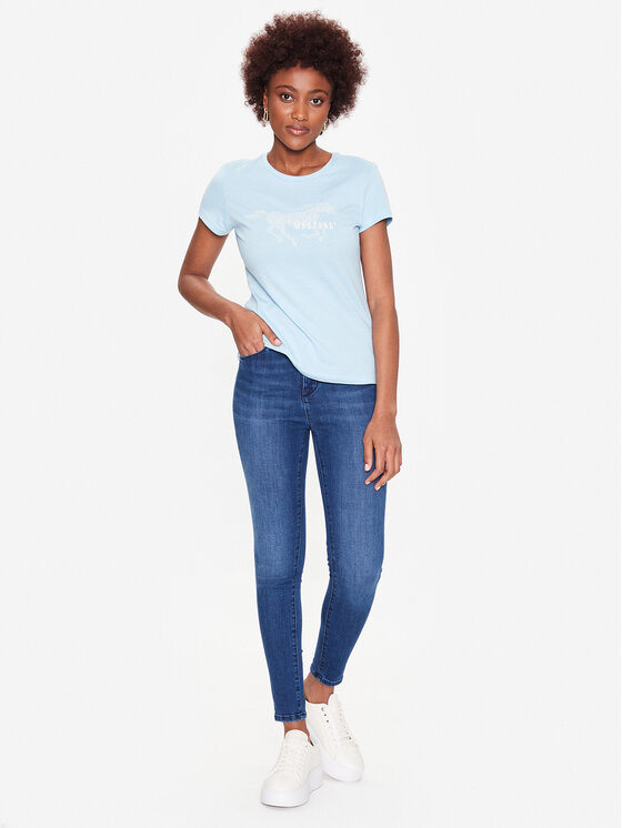 Mustang Mustang Jeansy Georgia 1013577 Granatowy Super Skinny Fit