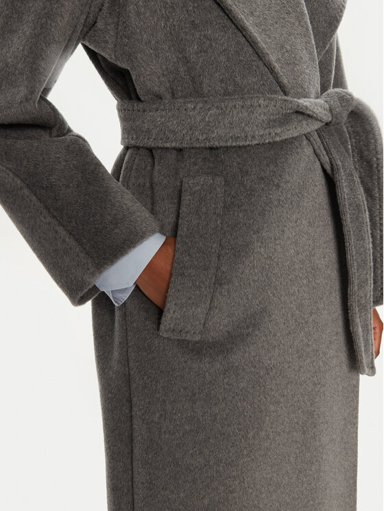 Weekend Max Mara Weekend Max Mara Vuneni kaput Tempera 2425016102 Siva Regular Fit