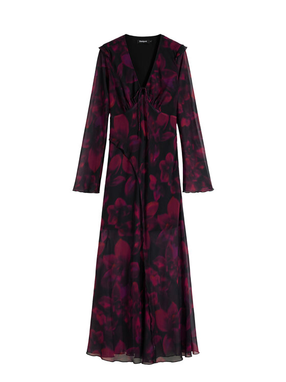 Desigual Desigual Kokteiļkleita Ratan 25WWVW24 Bordo Regular Fit
