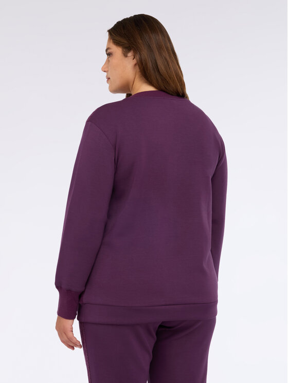 Fiorella Rubino Fiorella Rubino Felpa G825L008618N039 Viola Boxy Fit