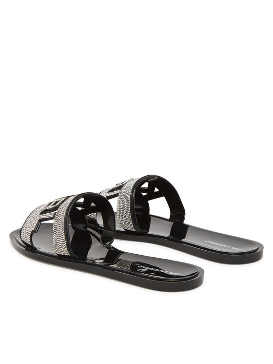 KARL LAGERFELD KARL LAGERFELD Παντόφλες Jelly III KL80005S Μαύρο