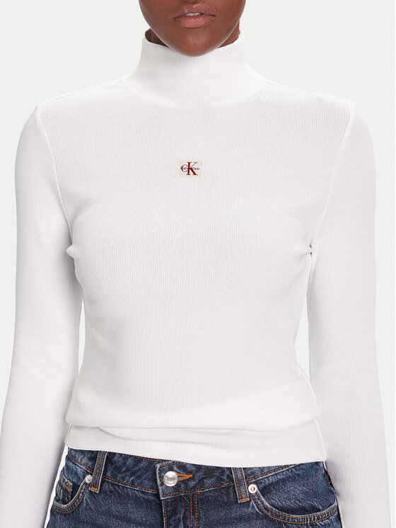Calvin Klein Jeans Calvin Klein Jeans Поло LV047D203G Бял Slim Fit