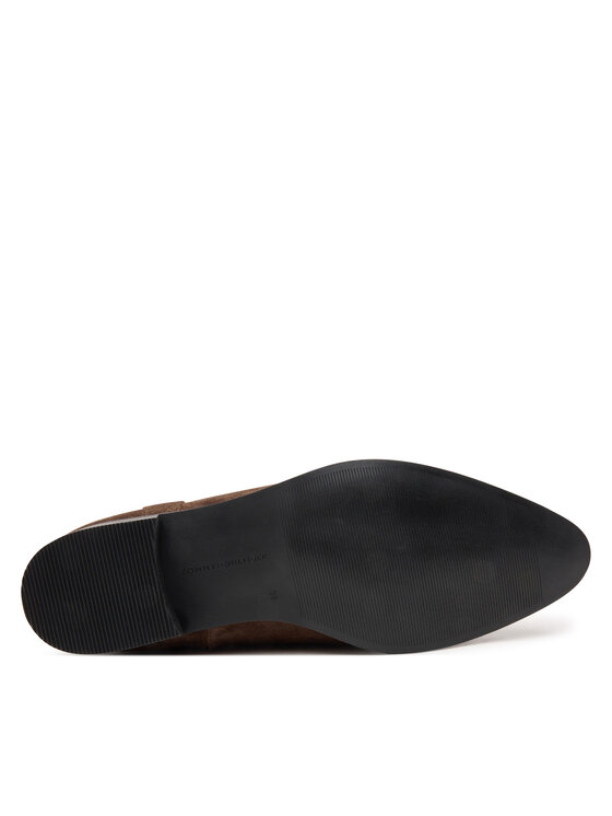 Tommy Hilfiger Tommy Hilfiger Боти Pointy Zip Bootie FW0FW08981 Кафяв