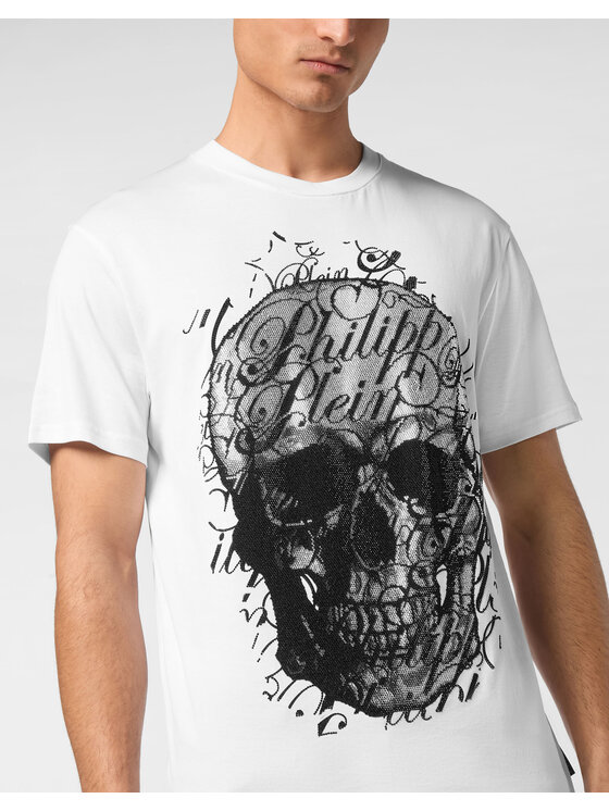 PHILIPP PLEIN PHILIPP PLEIN T-Shirt 23515 Biały Regular Fit