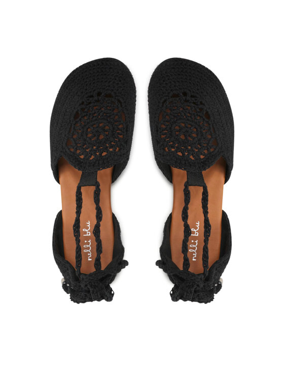 Nelli Blu Nelli Blu Halbschuhe CS21235-01 Schwarz
