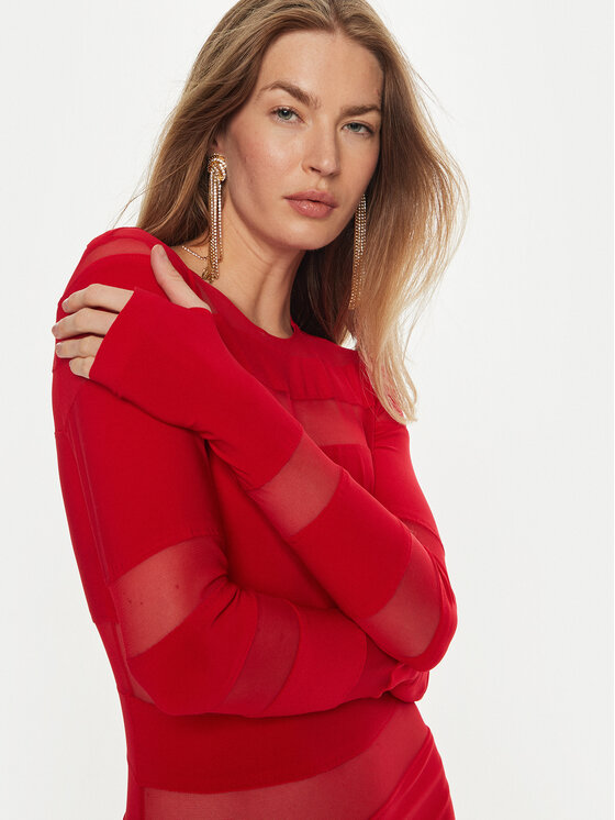 NORMA KAMALI NORMA KAMALI Koktel haljina KK4233PMB48946 Crvena Slim Fit