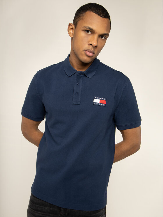 tommy jeans badge polo