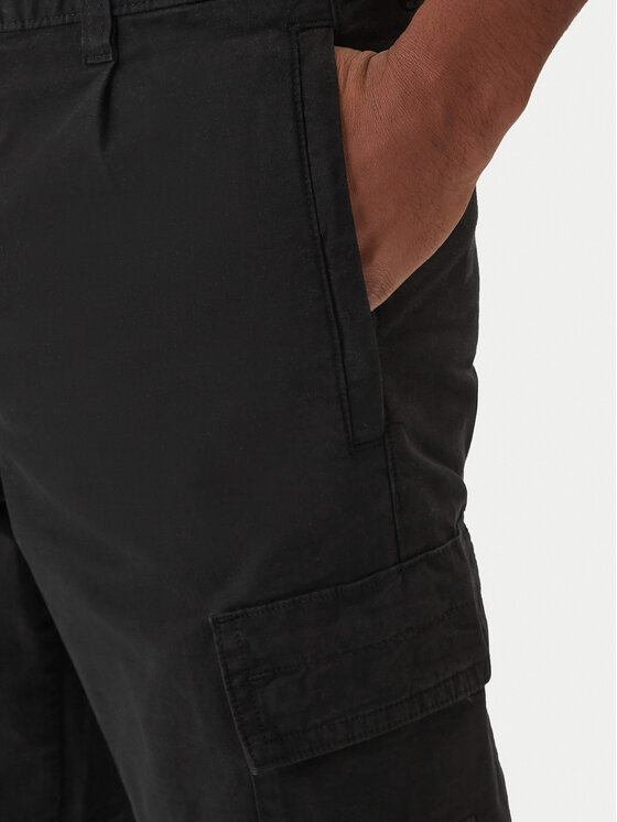 BOSS BOSS Bavlnené nohavice Sisla-9-Cargo 50552096 Čierna Regular Fit