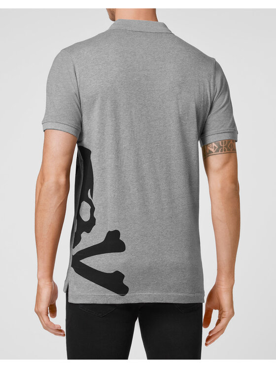 PHILIPP PLEIN PHILIPP PLEIN Polokošeľa 6277 Sivá Slim Fit