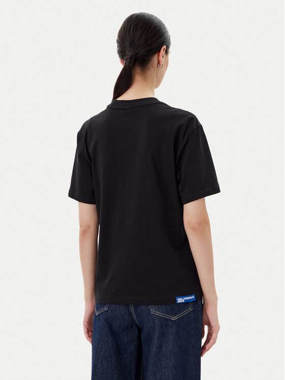 KARL LAGERFELD KARL LAGERFELD T-shirt A1W17005 Crna Relaxed Fit