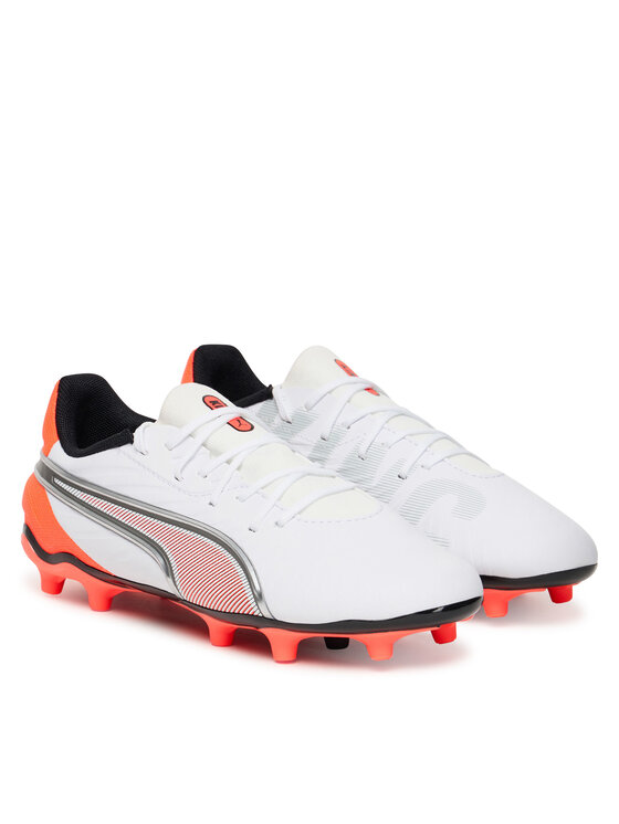 Puma Puma Boty na fotball King Match Fg/Ag Jr 108837 01 Bílá