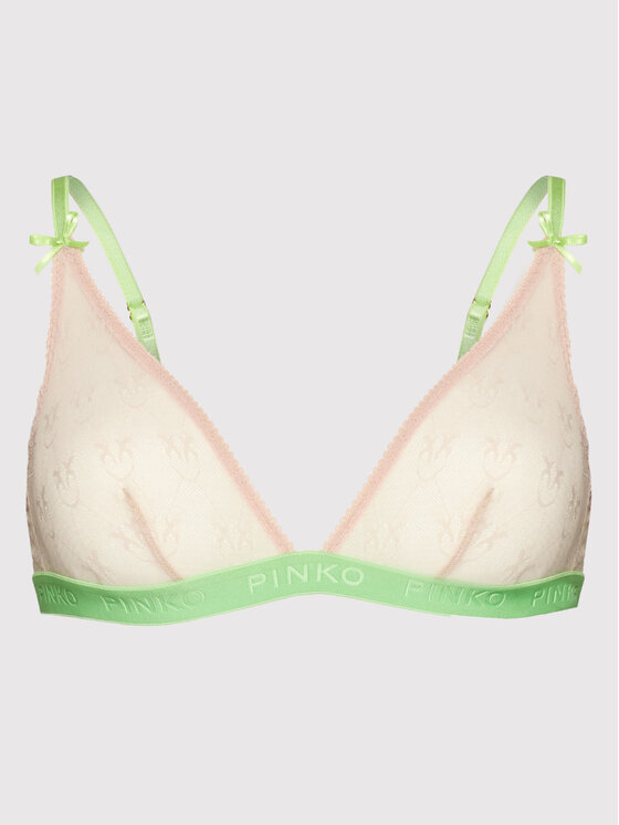 PINKO Pinko Podprsenka Bralette Alba Chiara 1G179Q Y7ES Béžová