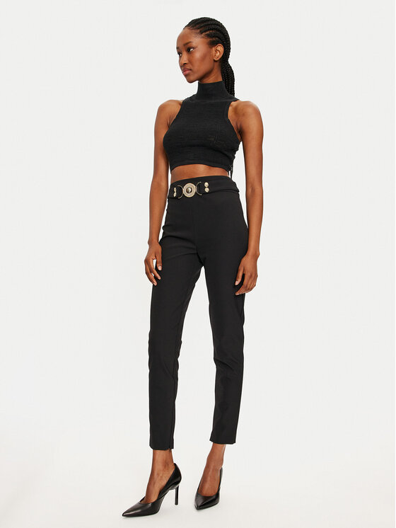 Babylon Babylon Παντελόνι υφασμάτινο S00508 Μαύρο Slim Fit