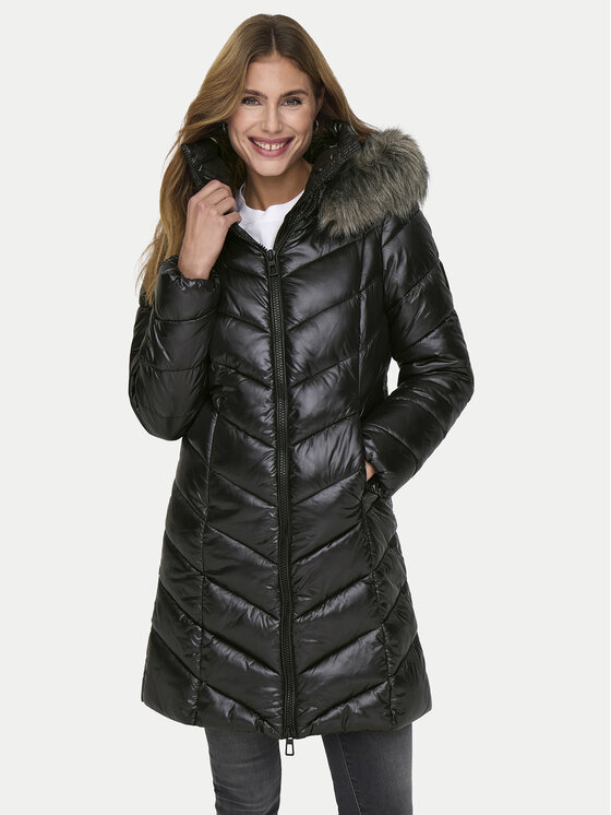 ONLY ONLY Μπουφάν χειμωνιάτικο Fever 15322004 Μαύρο Regular Fit