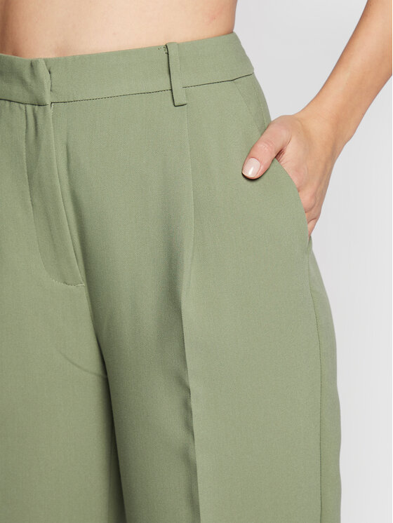 Bruuns Bazaar Bruuns Bazaar Hlače Cindy Sus Dagny BBW2393 Zelena Loose Fit