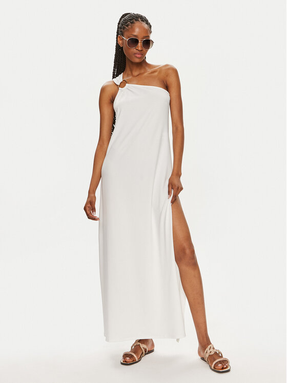 MICHAEL Michael Kors MICHAEL Michael Kors Haljina za plažu MM7M038 Bijela Regular Fit