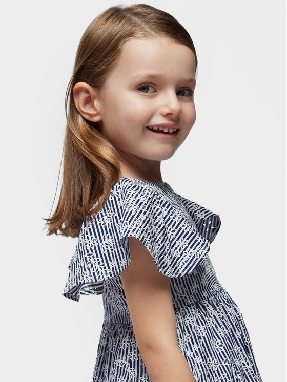 Mayoral Mayoral Rochie de vară 3940 Bleumarin Regular Fit