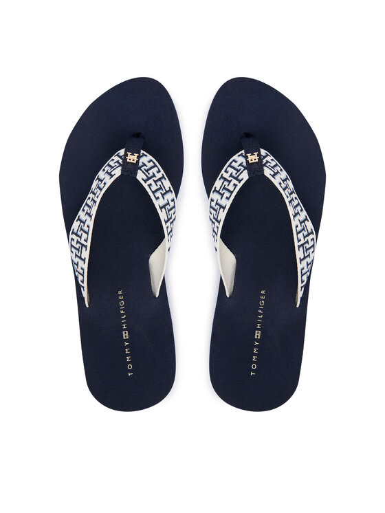 Tommy Hilfiger Tommy Hilfiger Σαγιονάρες Mono Wedge Summer Sandal FW0FW09696 Σκούρο μπλε