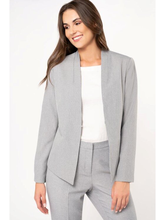 QUIOSQUE QUIOSQUE Sako SARA BLAZER Šedá Regular Fit