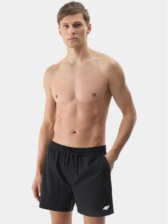 4F 4F Σορτς παραλίας 4FWSS25UBDSM201-20S Μαύρο Regular Fit