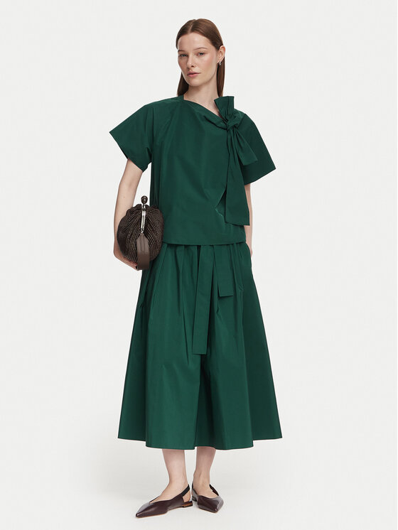 Weekend Max Mara Weekend Max Mara Блуза Recente 2625166071 Тъмнозелен Regular Fit
