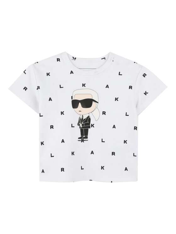 Karl Lagerfeld Kids Karl Lagerfeld Kids Komplet dresowy Z30509 S Czarny Regular Fit