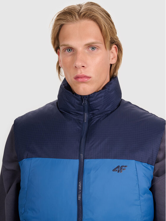 4F 4F Kamizelka APRES SKI Granatowy Regular Fit